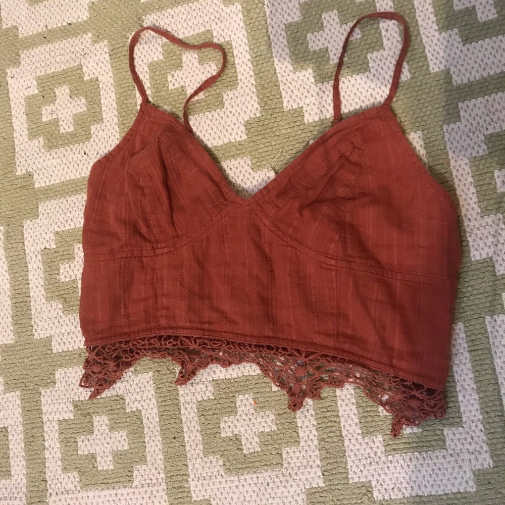 Free people burnt orange top